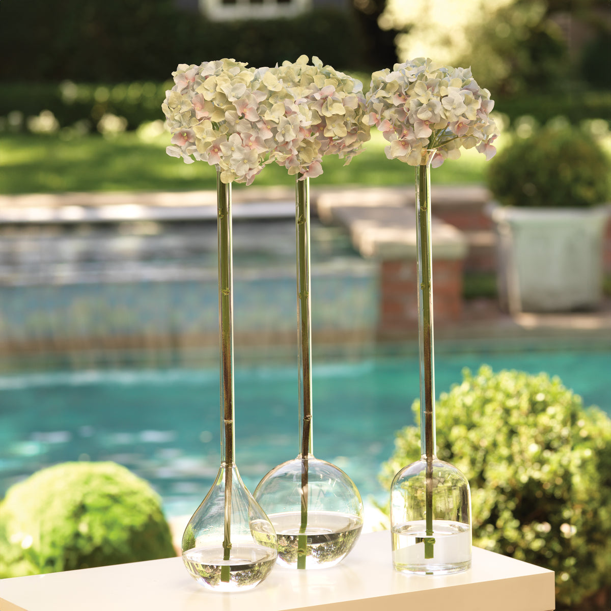 Finchem Long Neck Ball Glass Vase