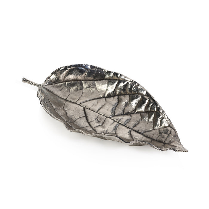 Orion Orange Leaf Antique Pewter Trays, Set of 6