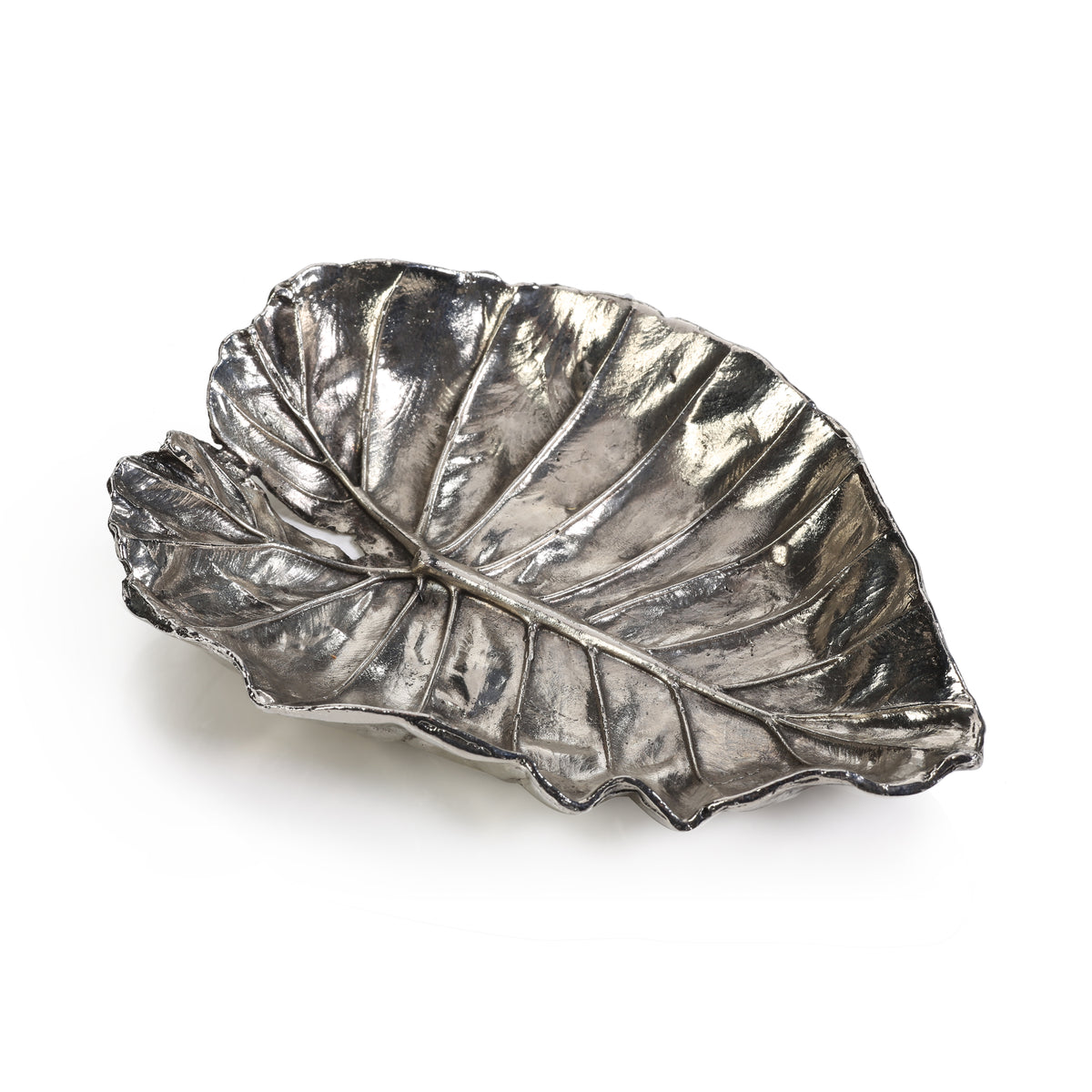 Arlo Quaking Leaf Antique Pewter Trays, Set of 6