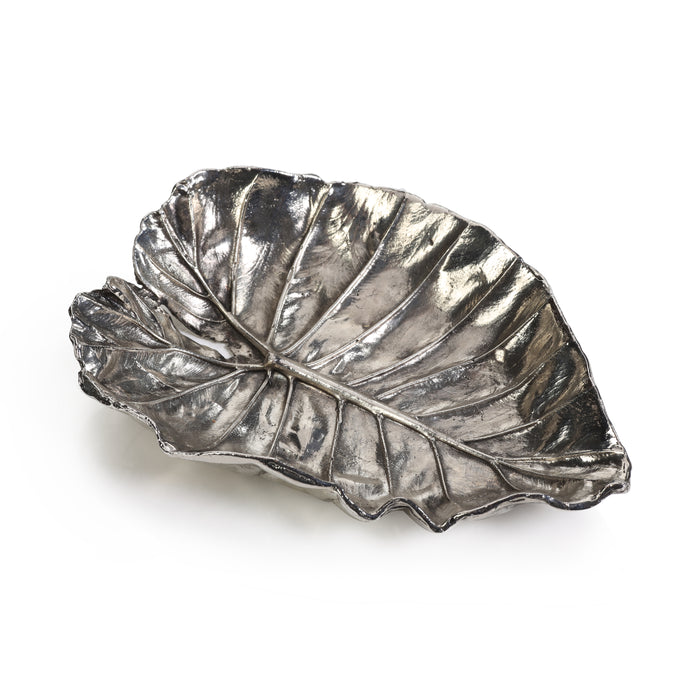 Arlo Quaking Leaf Antique Pewter Trays, Set of 6