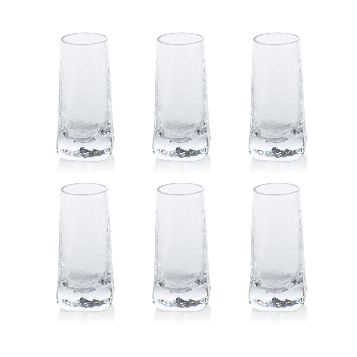 Kaleigh Hammered Shot Glasses, Set of 6