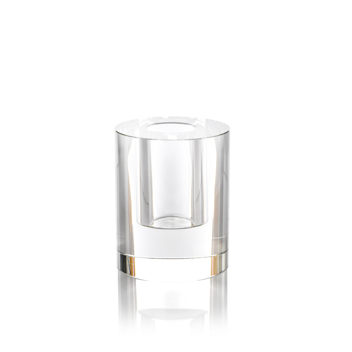 Edith Round Crystal Glass Vase