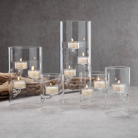 Kelsey Suspended Glass Tealight Holder, Extra Small, Set of 4