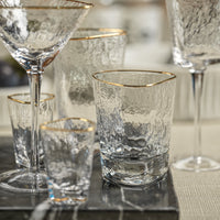 Kamarone Triangular Double Old Fashioned Glasses, Set of 4