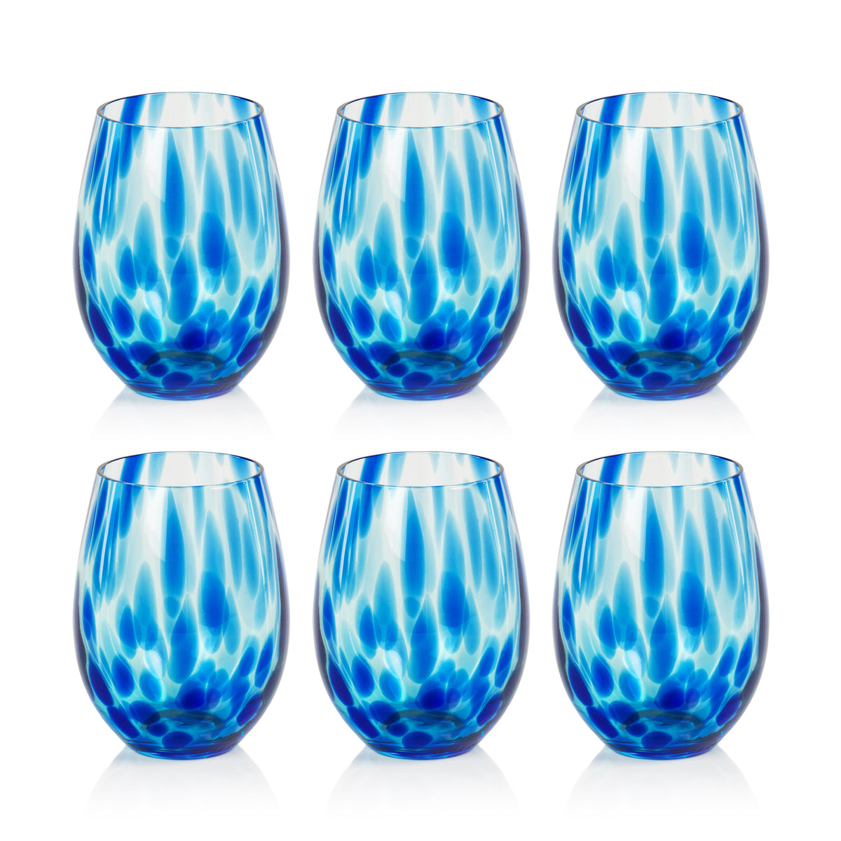 Mauritius Stemless All Purpose Glasses, Set of 6