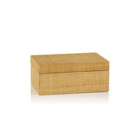 Matua Natural Grasscloth Decorative Box, Medium