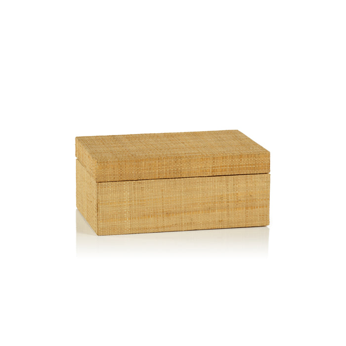 Matua Natural Grasscloth Decorative Box, Medium