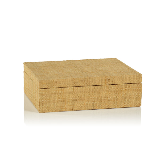 Matua Natural Grasscloth Decorative Box, Large
