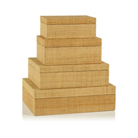 Matua Natural Grasscloth Decorative Box, Large