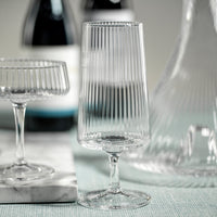 Benji Ribbed Fluted Textured Cocktail Glasses, Set of 4