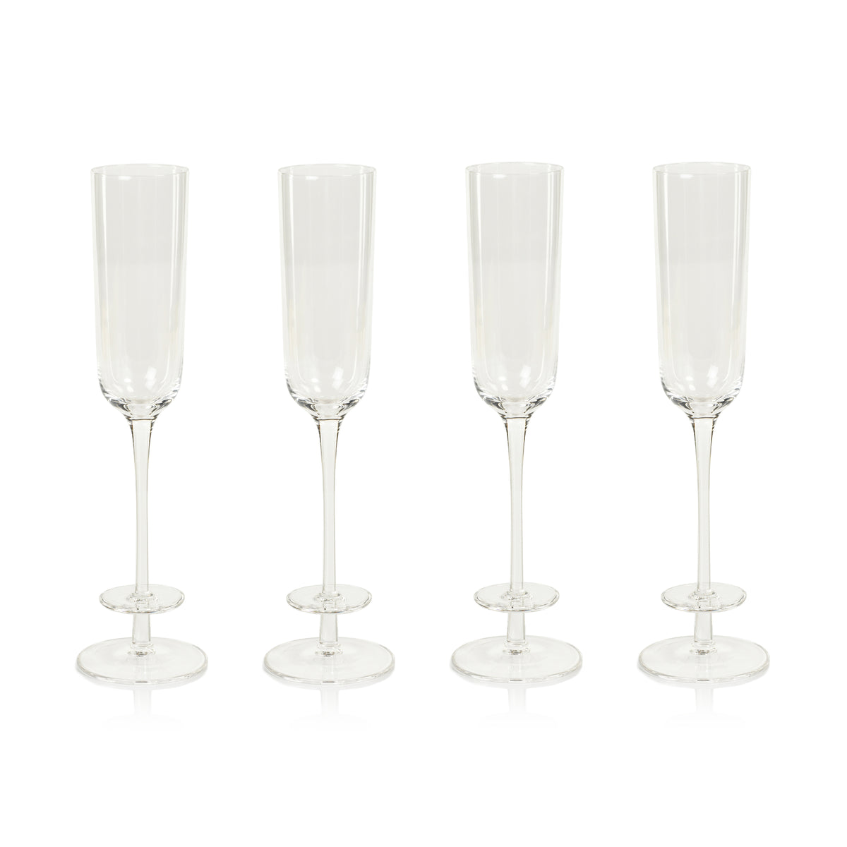Modena Champagne Glass Flutes, Set of 4