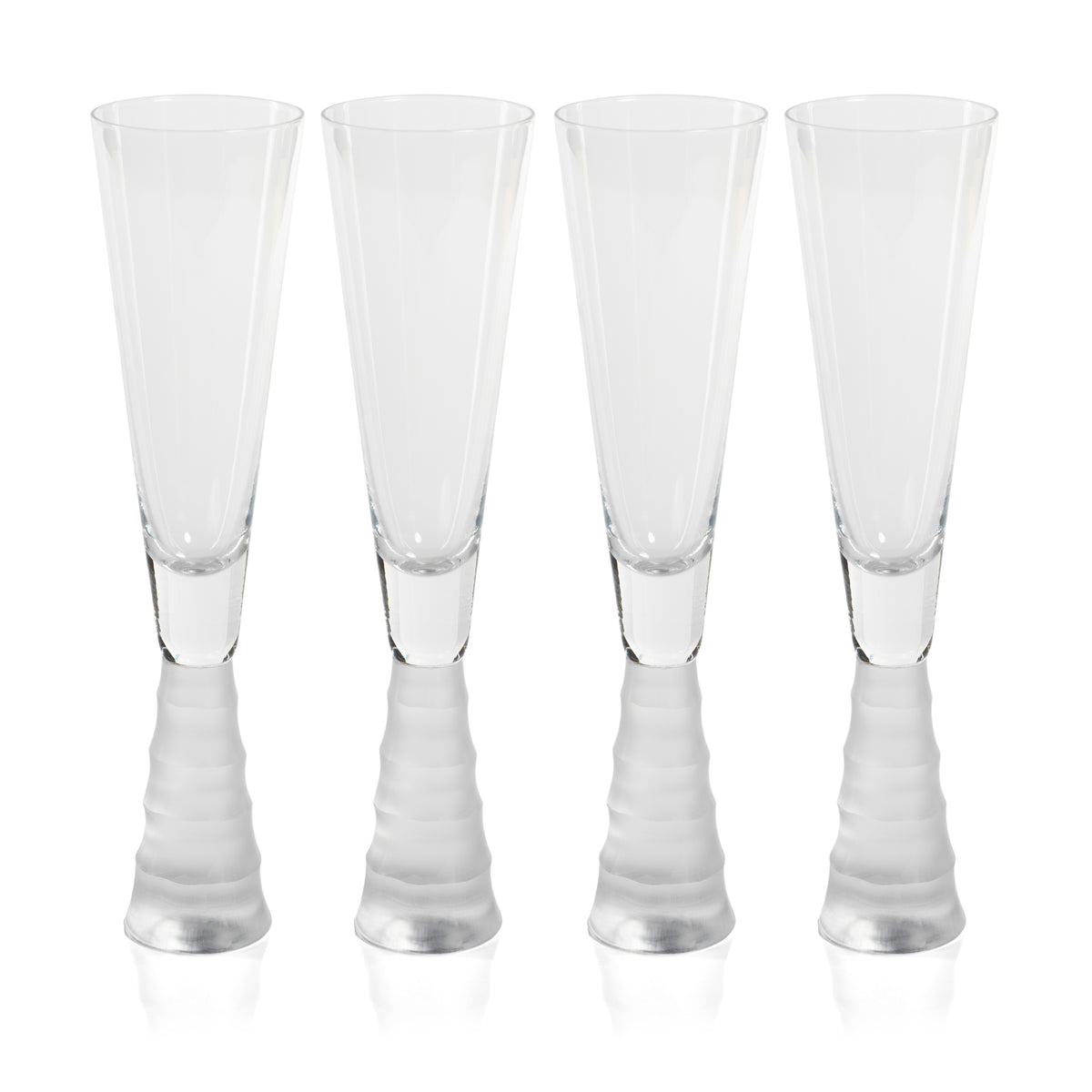 Torrance Bamboo Stem Champagne Flutes, Set of 4