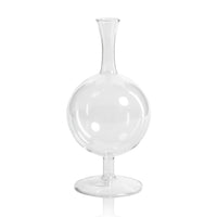 Lillian Glass Footed Vase, Round, Set of 2