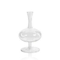 Lillian Glass Footed Vase, Oval, Set of 2