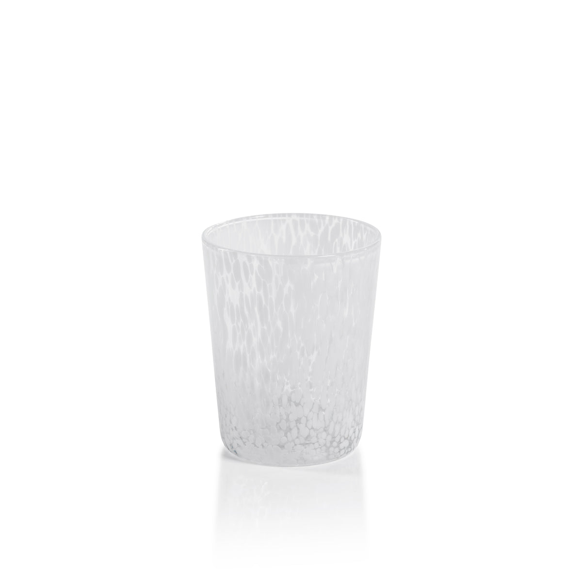 William White Speckled Glass Tumblers, Set of 6