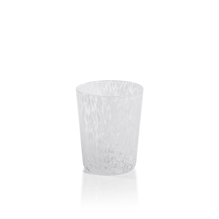 William White Speckled Glass Tumblers, Set of 6