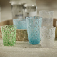 William Turquoise Speckled Highball Glasses, Set of 6
