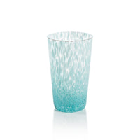 William Turquoise Speckled Highball Glasses, Set of 6
