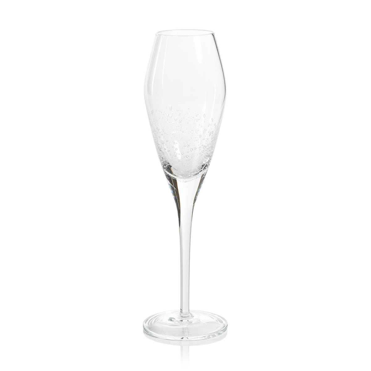 Charlotte Bubble Champagne Flutes, Set of 4