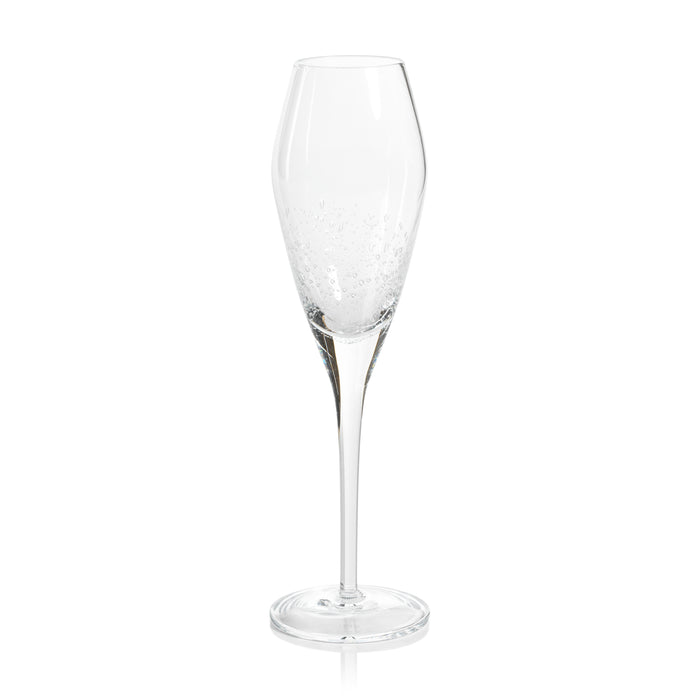 Charlotte Bubble Champagne Flutes, Set of 4