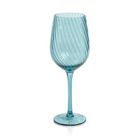 Sierra Optic Swirl White Wine Glasses, Set of 4