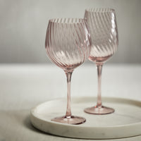 Sierra Optic Swirl Red Wine Glasses, Set of 4