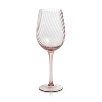 Sierra Optic Swirl White Wine Glasses, Set of 4