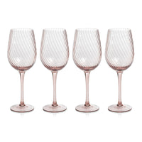 Sierra Optic Swirl White Wine Glasses, Set of 4