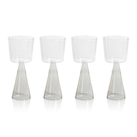 Vivian Grey Stem White Wine Glasses, Set of 4