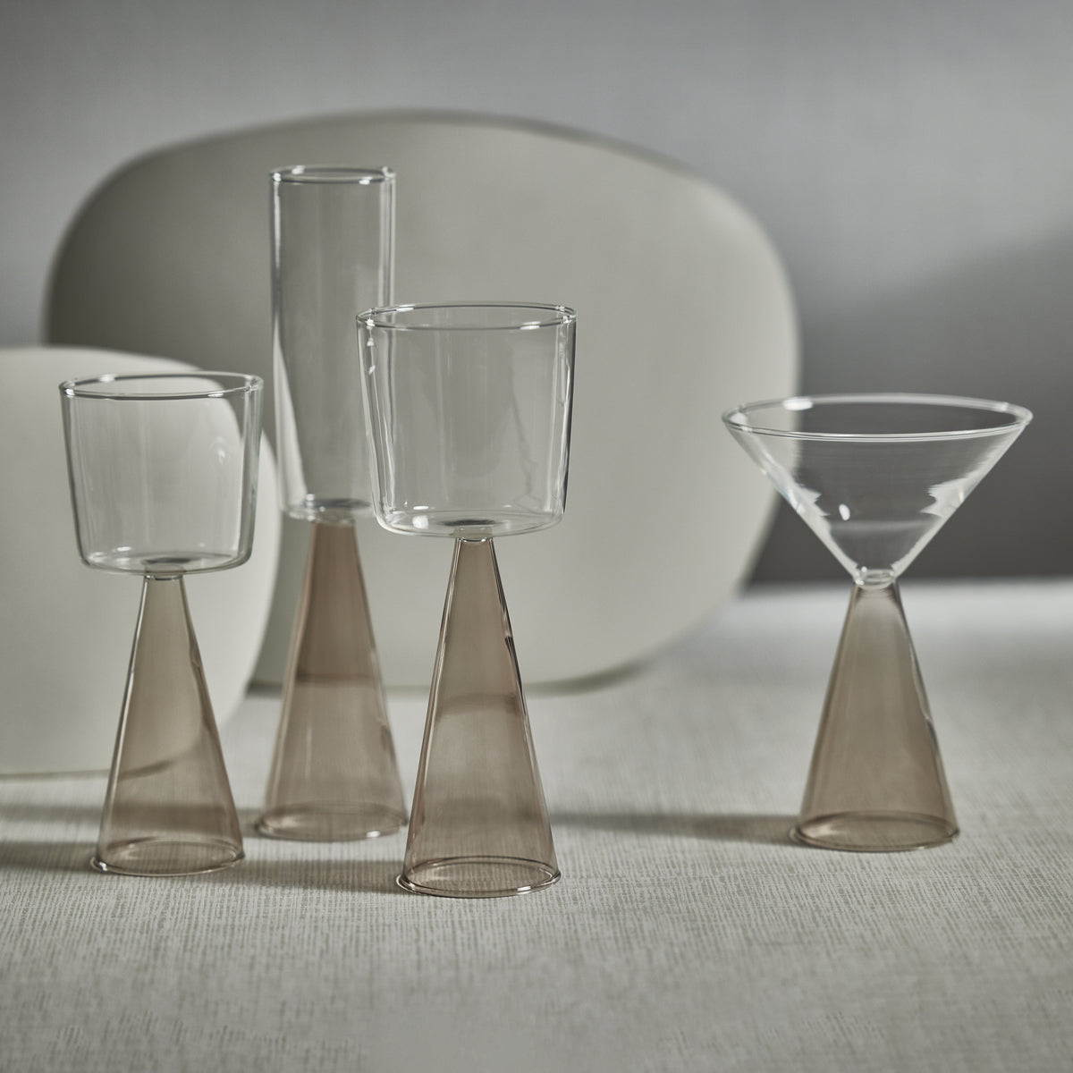 Vivian Grey Stem Champagne Flutes, Set of 4