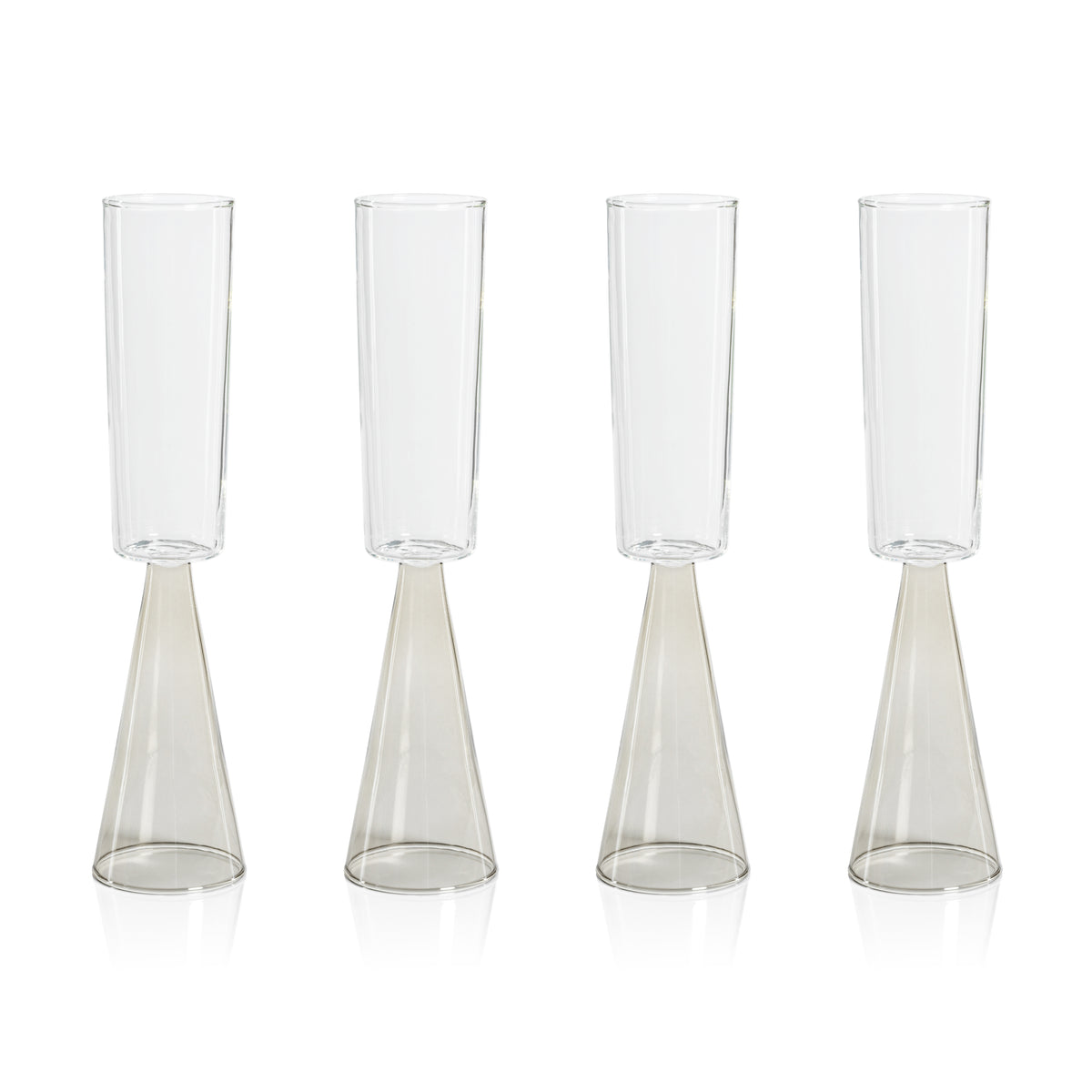 Vivian Grey Stem Champagne Flutes, Set of 4