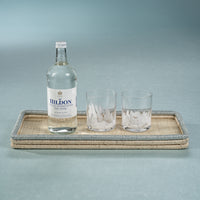 Porto White Spot Tumbler Glasses, Set of 4