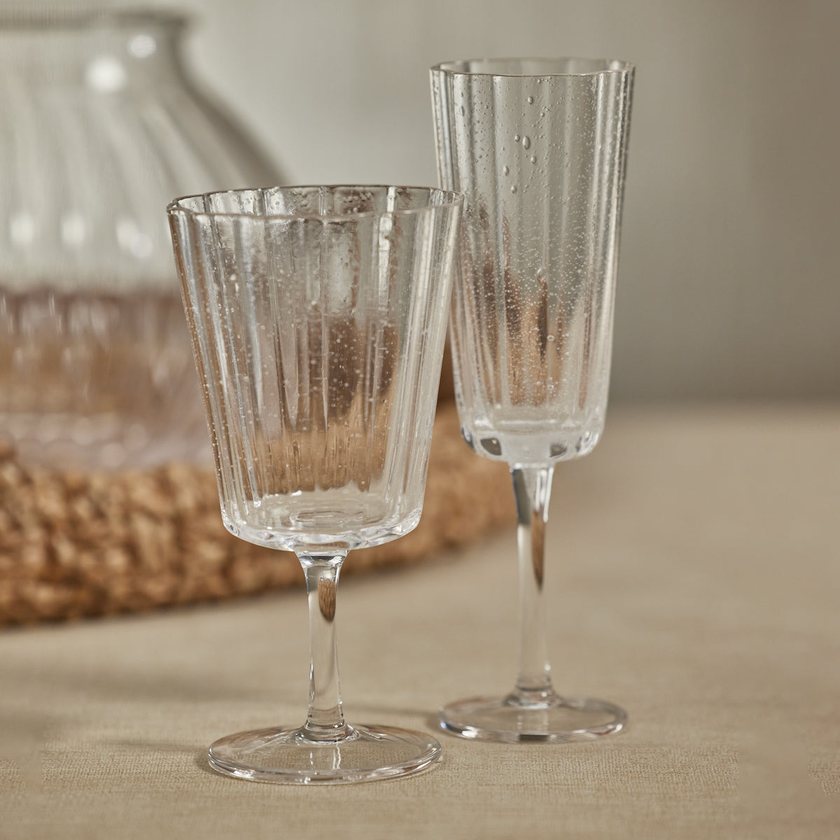 Benoit Bubble Wine Glasses, Set of 4