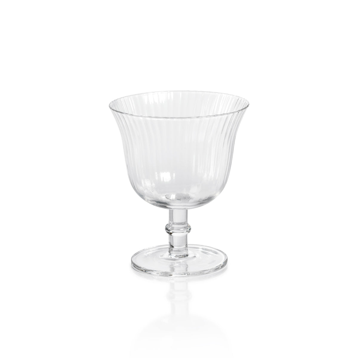 Kirby Clear Optic Cocktail / Desert Glasses, Set of 4