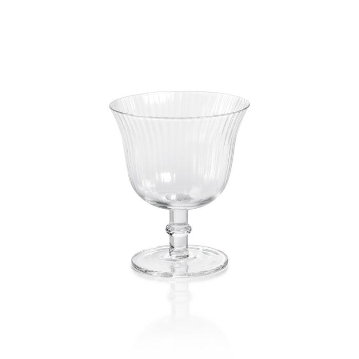 Kirby Clear Optic Cocktail / Desert Glasses, Set of 4