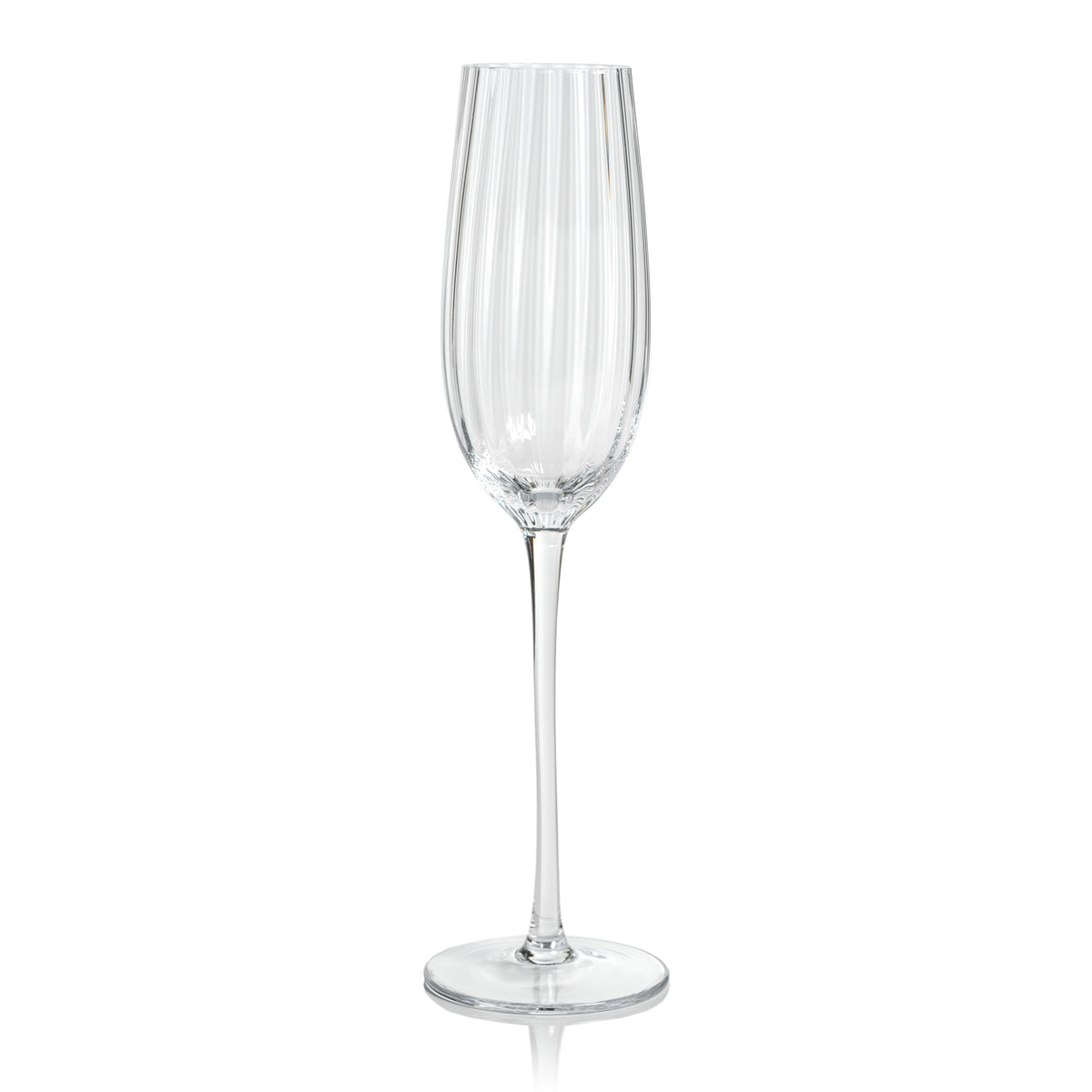 Madden Optic Champagne Flutes, Set of 4