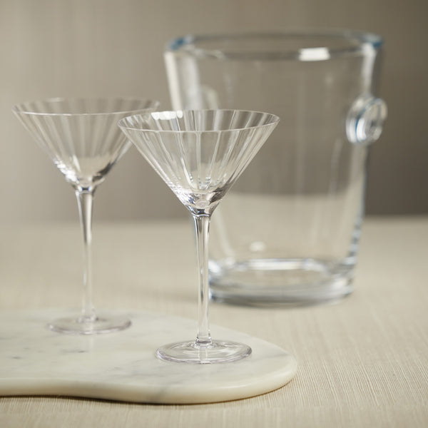 Madden Optic Martini Glasses, Set of 4