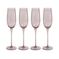 Madden Blush Champagne Flutes, Set of 4