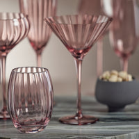 Madden Blush Martini Glasses, Set of 4