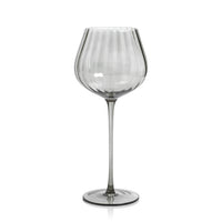 Madden Grey Red Wine Glasses, Set of 4