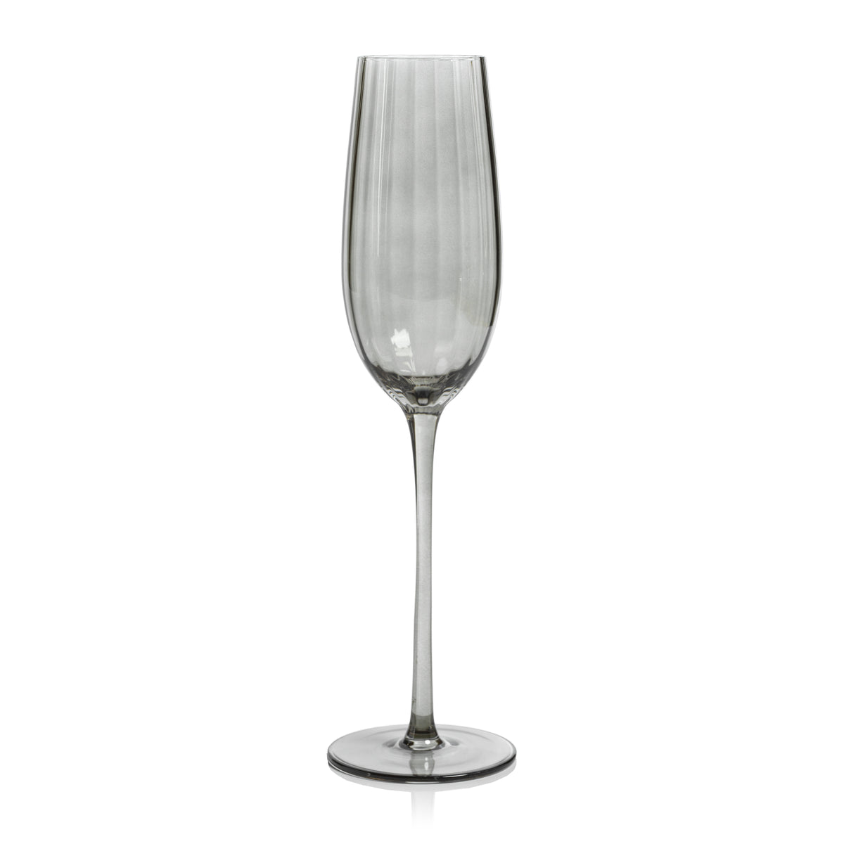 Madden Grey Champagne Flutes, Set of 4