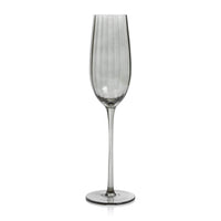 Madden Grey Champagne Flutes, Set of 4
