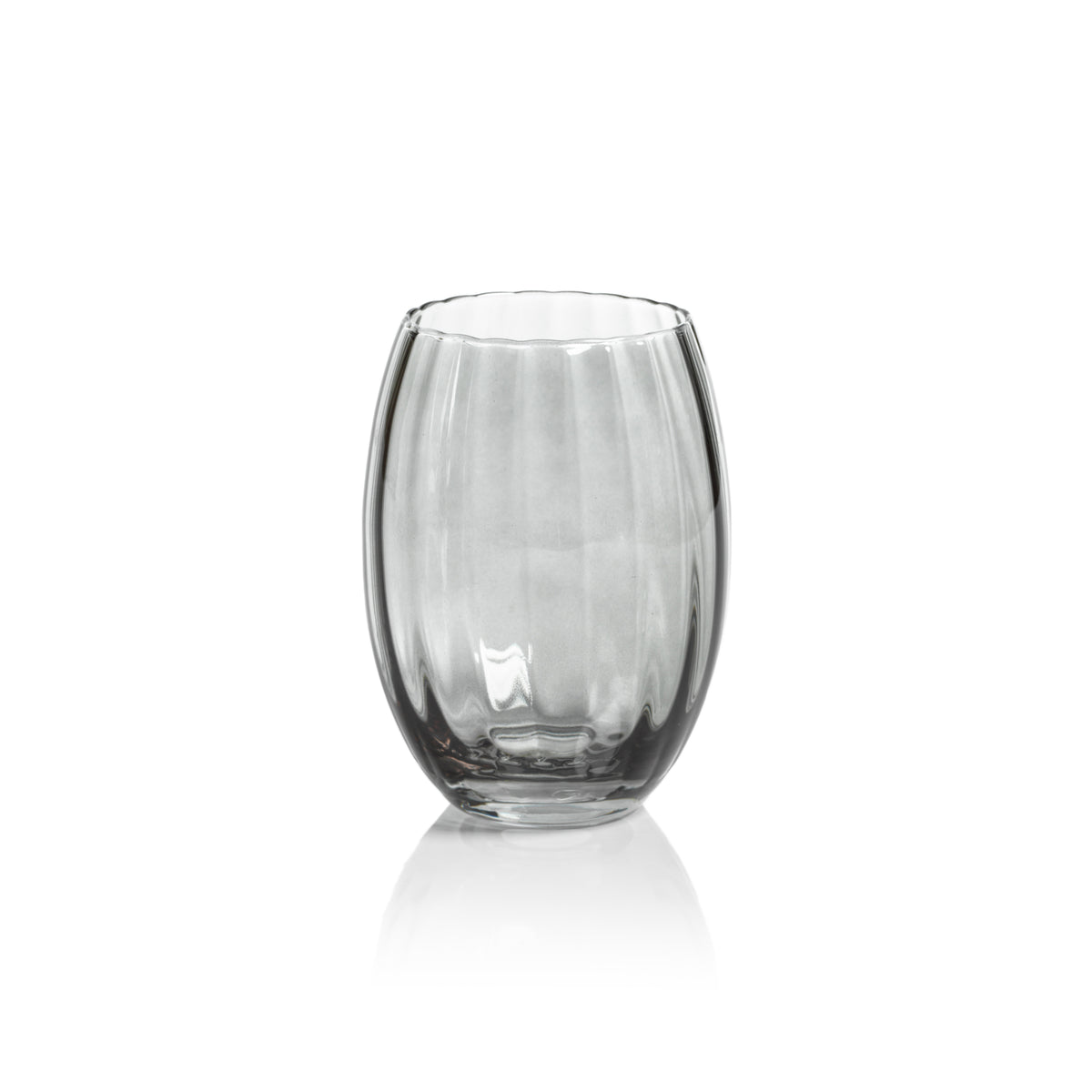 Madden Grey Stemless All-Purpose Glasses, Set of 4