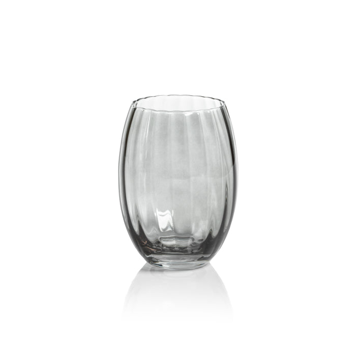 Madden Grey Stemless All-Purpose Glasses, Set of 4