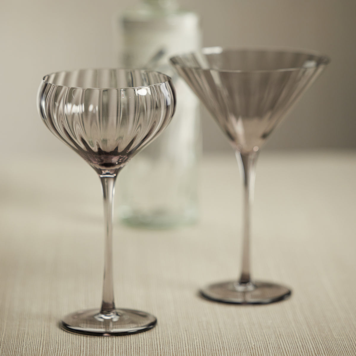 Madden Grey Martini Glasses, Set of 4