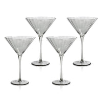 Madden Grey Martini Glasses, Set of 4