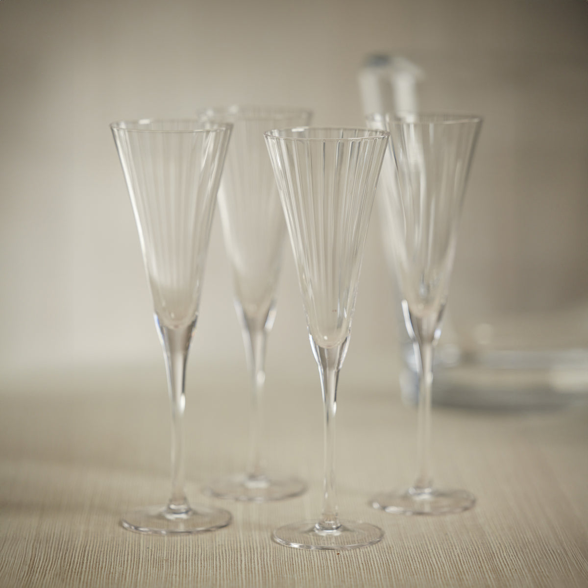 Stella Optic Champagne Flutes, Set of 4
