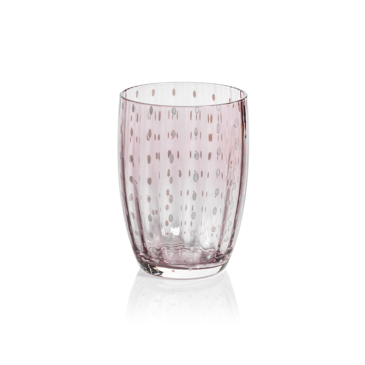 Preston Purple Glass Tumbler Glasses, Set of 4