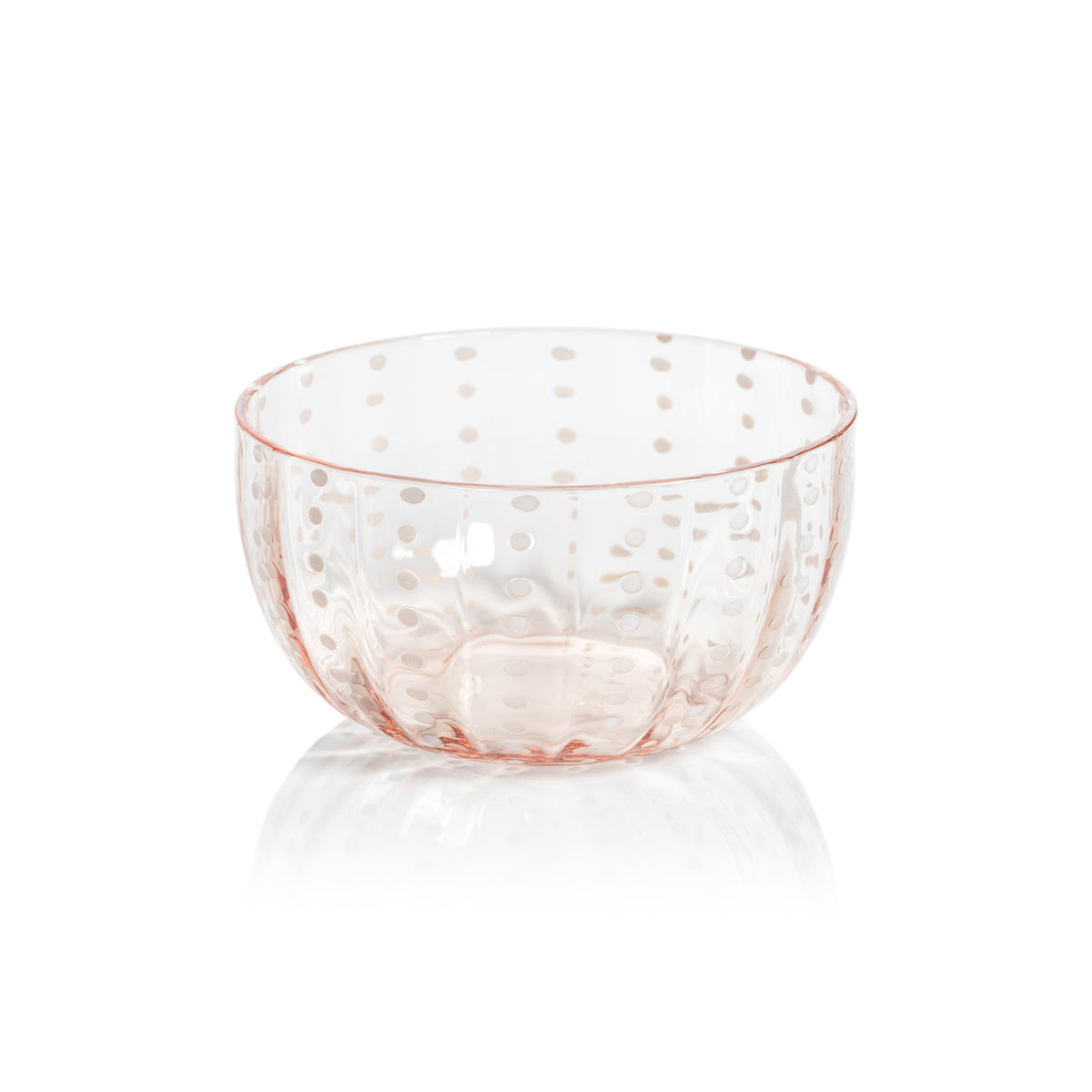 Preston Pink Glass Condiment Glass Bowls, Set of 4
