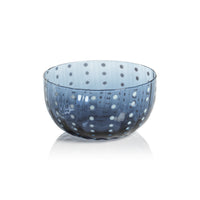 Preston Navy Blue Condiment Glass Bowls, Set of 4